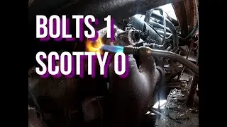 Smog Pump (Thermactor) and Exhaust Manifold Removal on 1989 Vanguard Class A (Part 2)