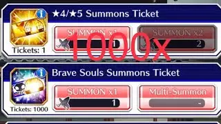 Bleach Brave Souls: 1000x BBS TICKET/562x ACC SUMMONS