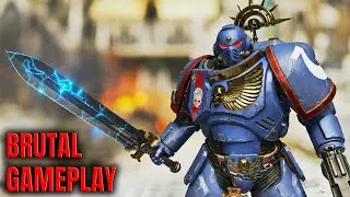Командир 3-й роты Ультрамаринов (Total War 40K) против Тиранидов - Warhammer 40k: Space Marine 2 ...