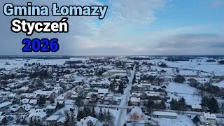 Gmina Łomazy z lotu  ptaka Styczeń 2026