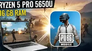 PUBG MOBILE Test on HP EliteBook 845 G8/G7 | Ryzen 5 Pro 5650U | 16GB RAM | Vega Graphics
