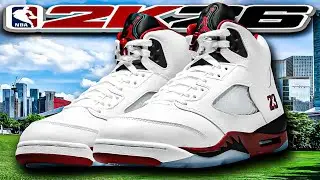 HOW TO MAKE Air Jordan 5 &ldquo;Fire Red (2025)&rdquo; In NBA 2K26 Shoe Creator 