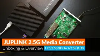 Inexpensive JUPLINK 2.5G Media Converter (SFP to 2.5GbE RJ45) - Unboxing & Overview