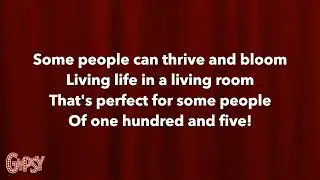 SOME PEOPLE from Gypsy- Accompaniment w lyrics