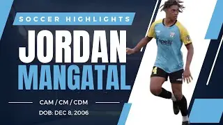 Jordan Mangatal 2006 CM CAM U17 Jamaica National Team Recruiting Soccer Highlight Video 2023