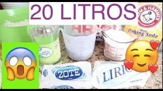 20 LITROS DE DETERGENTE LIQUIDO/ DESENGRASANTE ECONOMICO/MÁS BONOS EXTRA