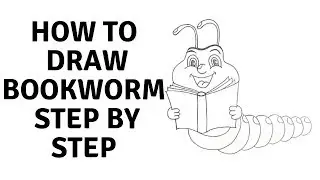 How to Draw a Bookworm Step by Step for Beginners