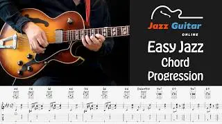 Easy Jazz Guitar Chord Progression for Beginners - Baby I'm a Fool (Melody Gardot)