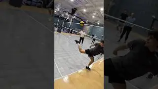 Insane Foot Save Keeps The Volleyball Rally Alive 🔥
