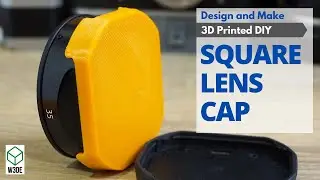 Design and Make a DIY Square Lens Cap with 3D Printing