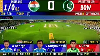 Live: India vs Pakistan U19 | U19 World Cup Live | Cricket Live Score & Commentary | Ind vs Pak Live