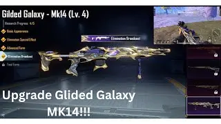 I upgrade the Glided Galaxy MK14 Gun skin in PUBG MOBILE
