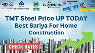 TMT Steel Price बढ़ी या गिरी? 😱 | Best TMT Steel Brand in India 🏗️ Steel Frame House Construction 
