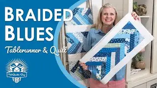 Easy Jelly Roll Quilt Tutorial | Braided Blues Quilt with Jelly Braid Paper