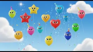 Count the Balloons in the Sky 🎈☁️ | Fun Learning Adventure for Kids | Preschool Educational Video
