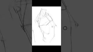 Sketching figure construction #digitalart #drawing