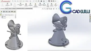 SolidWorks Practice Tutorial 2 for Beginners | Stock Bracket Assembly| Part & Assembly| #cadguruji