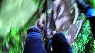 jared musgrave and i snowshoe downhill