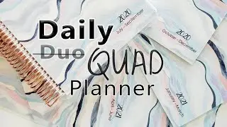 Weekly Daily Quad Planner | Combine weeks, months & notes w/ the #ecdailyduo for a Quarterly Planner