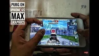 PUBG on iPhone 6s Plus / Max Graphics / Claw/ HANDCAM/Max Settings