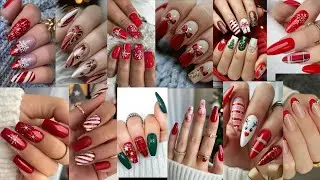 120+ 🔥😲 САМЫХ ГОРЯЧИХ ИДЕЙ РОЖДЕСТВЕНСКОГО МАНИКЮРА | Красивые красные рождественские дизайны ног...
