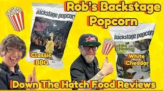 Rob&rsquo;s Backstage Popcorn review #2 White Cheddar and Classic BBQ #review #popcorn #snacks