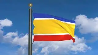 Proposed flag of the United Cyprus Republic (moving clouds)