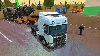 &ldquo;Transporting Abnormal Load (Asphalt Milling Grinder) in Angers.&rdquo; | Truck Simulator Ultimate 