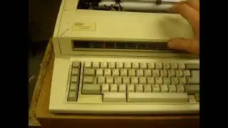 Classic Office Relic: IBM Lexmark Wheelwriter 1000 Electronic Typewriter Demo & Test
