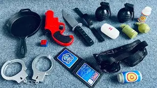 11-Minute Unboxing: Toy Gun Set, Police Role-Playing, Red Signal Gun - Toy Review