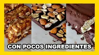 🔶  3 RECETAS DE TURRONES caseros y veganos: coco, mani y chocolate.