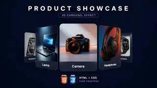 3D Product Carousel Effect using HTML & CSS | Pure Frontend UI