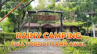 Rainy Camping at Camp Awol | Hanging Bridge, Spider Web | Real Quezon | Lance Chronicles