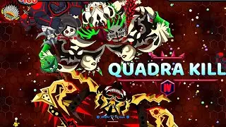 Epic victory Vs 11 Runners + Quadra kill to Mega II in Evowars.io