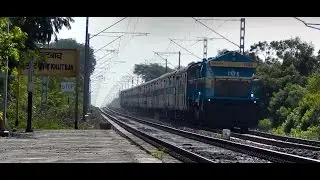 Speeding Trains on a DOUBLE Line DIESEL Section : Indian Railways