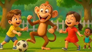 Kurangu Maama | Tamil Kids Song | Funny Monkey 3D Cartoon Rhyme | Simple Kalvi