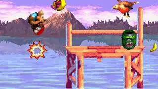 Donkey Kong Country 3 (GBA) - Lake Orangatanga - Tidal Trouble