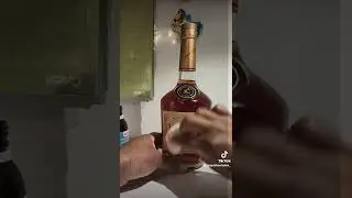 custom hennessy bottle with gold vinyl