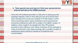 Tips before buying HR software