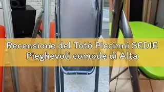 Recensione del Tot&ograve; Piccinni SEDIE Pieghevoli comode di Alta qualit&agrave; in Metallo, Imbottite in Ecopel