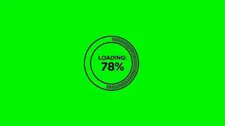 Colorful and Pastel Colored Circle Loading Progress Bar Animation Green Screen Background video