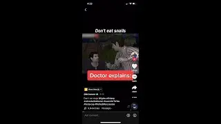 Doctor explains: Don't eat snails #shorts