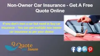 Non-Owner Car Insurance Quote - Liability Coverage for Car-Free Drivers