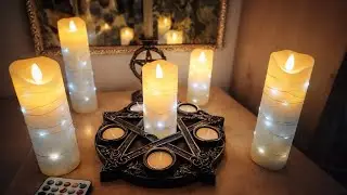 LED-Kerzen mit 10-Tasten-Fernbedienungsfunktion, 5 Lichterketten, tanzende Flamme, echtes Wachs.