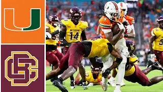 #5 Miami vs Bethune-Cookman Highlights | FBS Week 2 | 2025 College Football