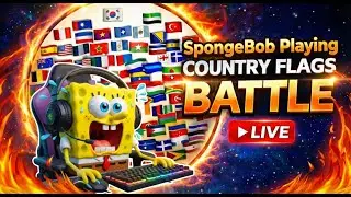 SpongBob Playing World Country Flags - 2026 geography  #flags #flagwars #countryflag