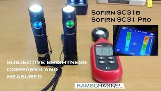 Cool White Sofirn SC31B Brighter than Neutral White SC31 PRO? Light Meter Test Decides.