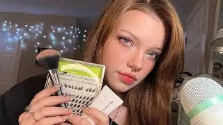 ASMR Do My Makeup With Me 🌱 | Whispers, Tapping, Makeup Triggers