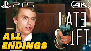 LATE SHIFT Gameplay Walkthrough - ALL ENDINGS - 4K 60FPS PS5 No Commentary