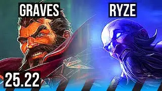 GRAVES vs RYZE (MID) | 15/0/5, Legendary | EUW Master | 25.22
